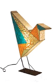 Love Bird Lamp in Paper by Sahil & Sarthak